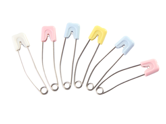 Nappy Pins with Safety Snap-Lock  (6pcs)